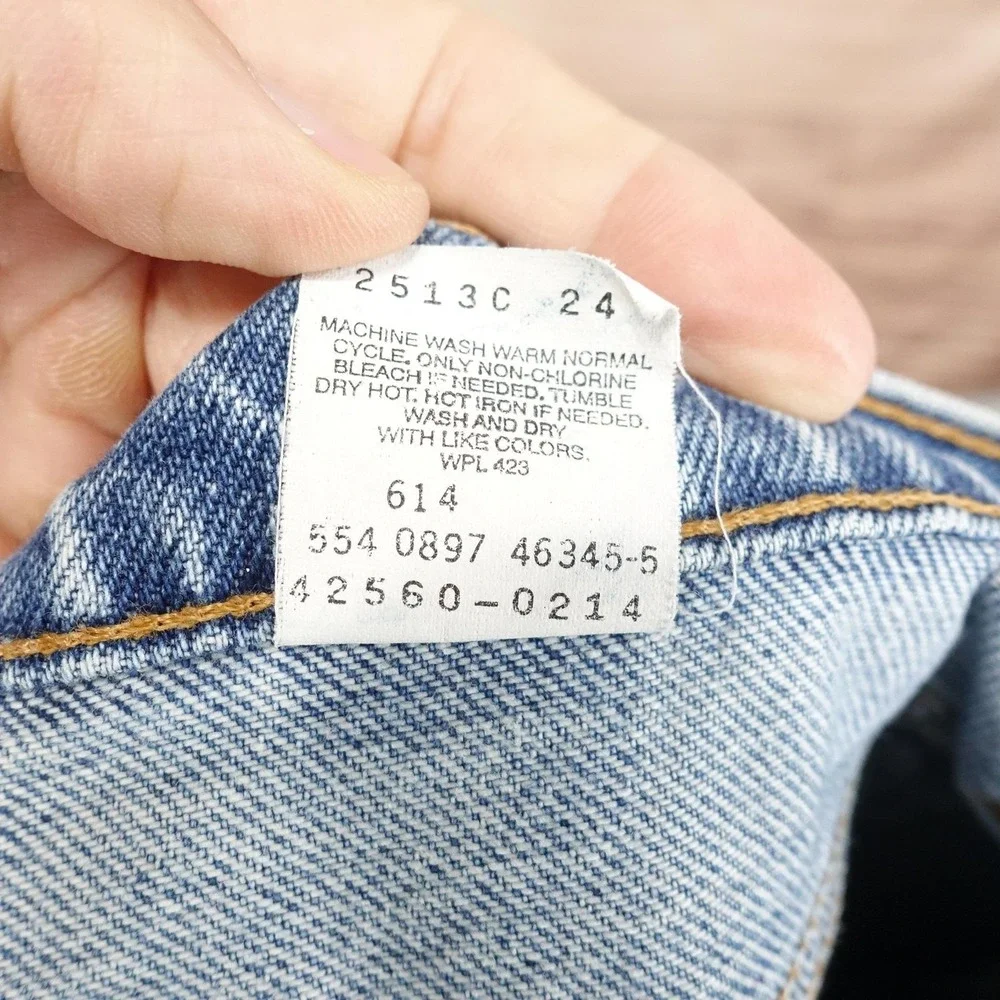 Vintage Levis 560 Jeans 32x34 (31x33) Blue Loose Tapered USA Orange Tab